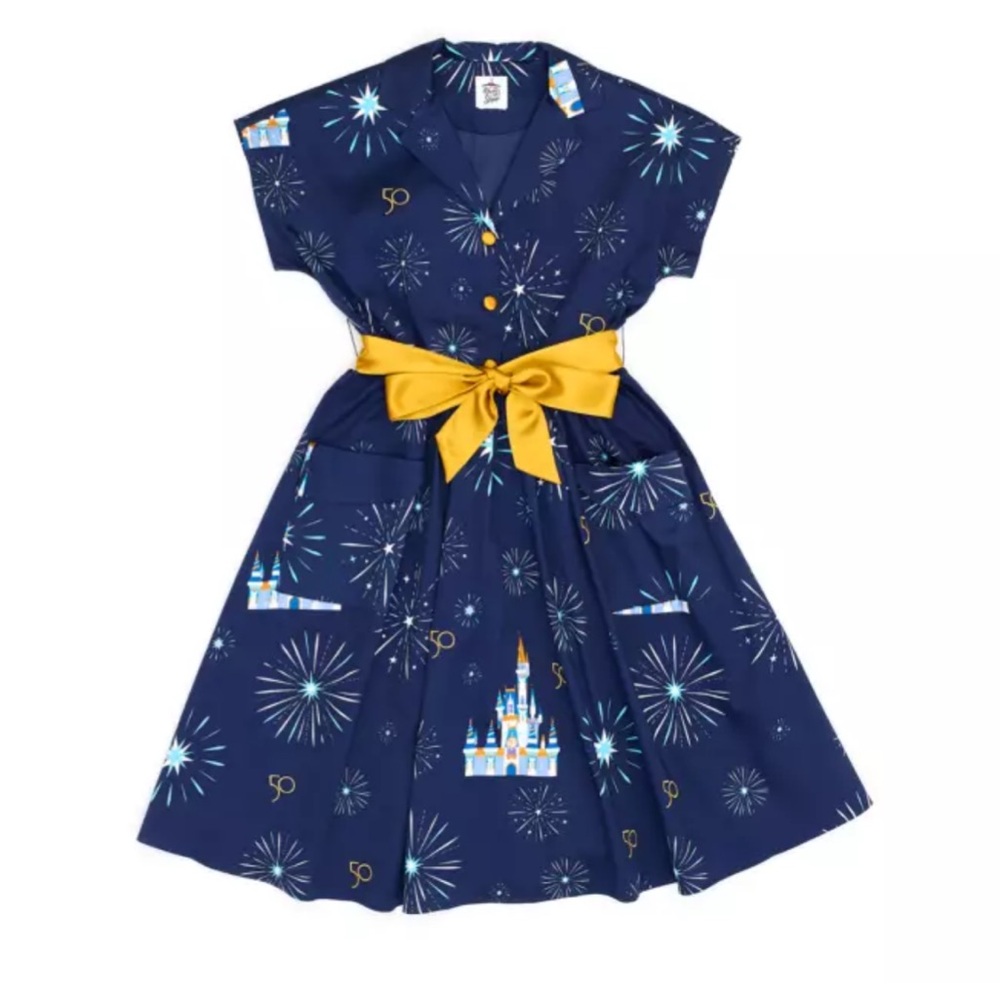 Disney The Dress Shop Walt Disney World 50th Anniversary Blue A-line Dress